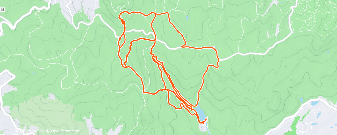 Map of the activity, Volta de bicicleta matinal