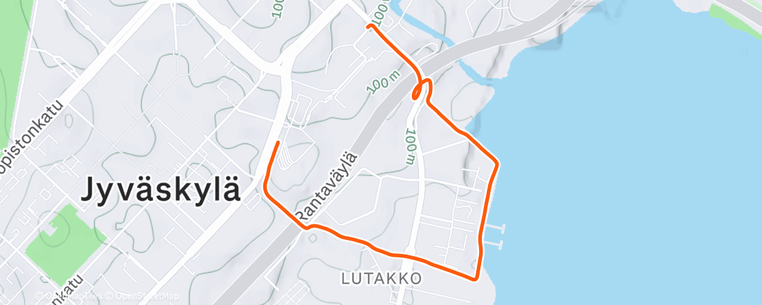 Map of the activity, Morning Run
