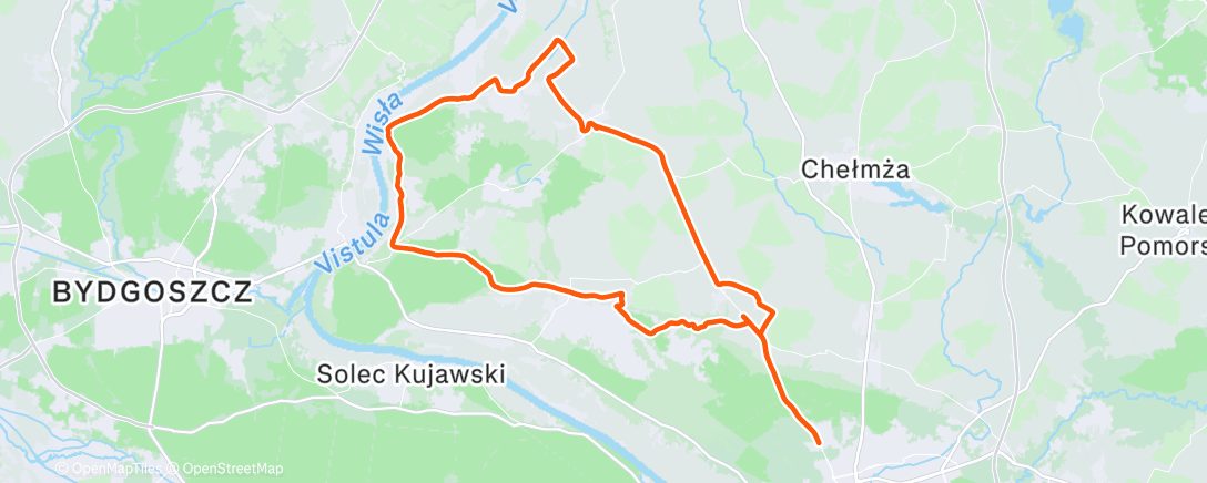 Map of the activity, Gravel  Ride