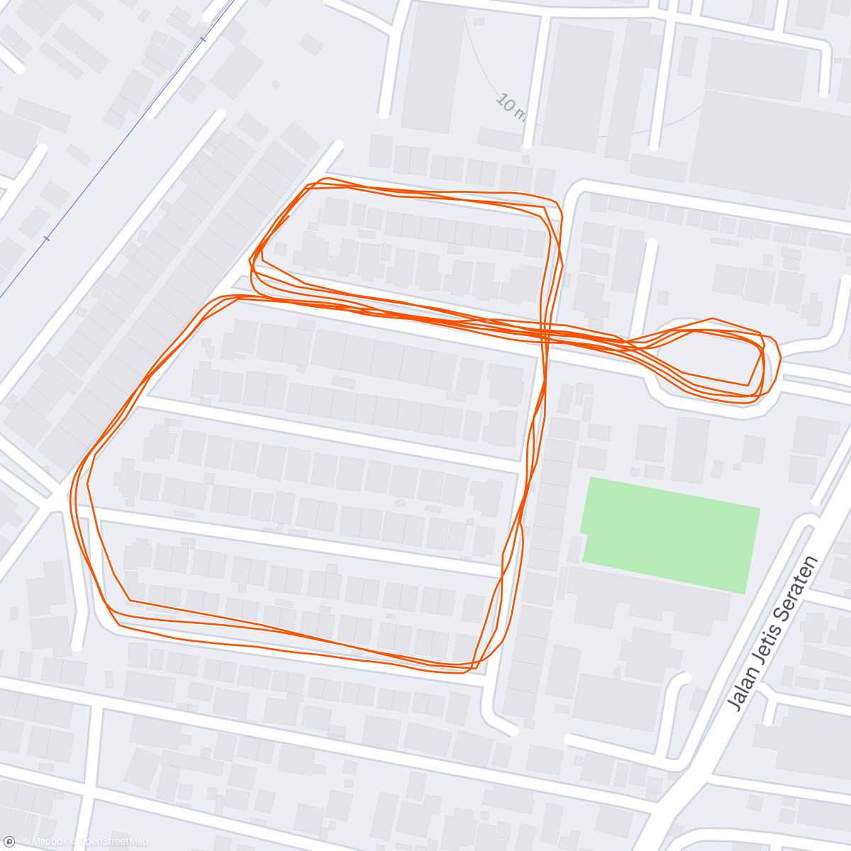 Map of the activity, Morning Run