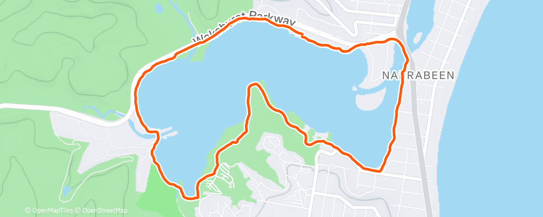 Map of the activity, Run with AJ