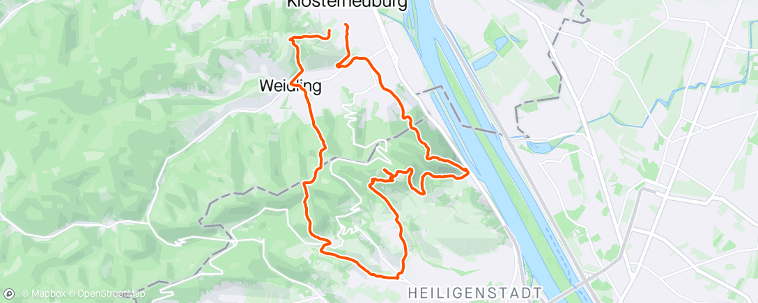 Map of the activity, Traillauf am Morgen