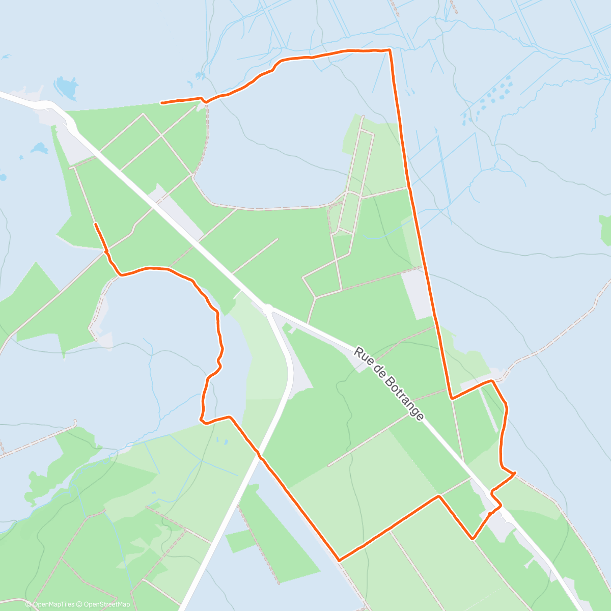 Map of the activity, Namiddagwandeling