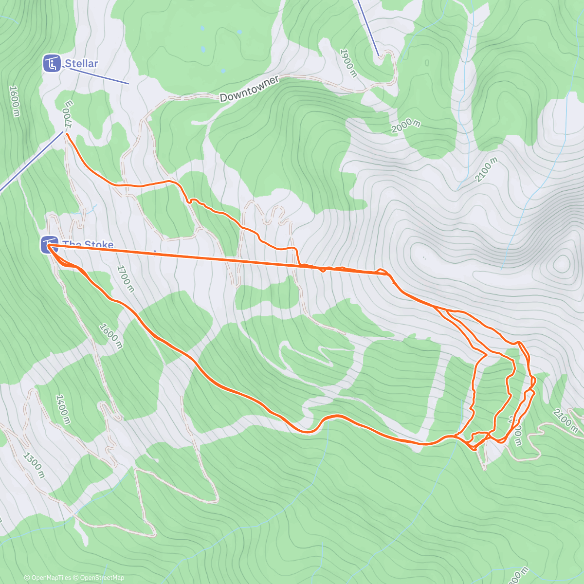 Map of the activity, Opening Day 🌨️