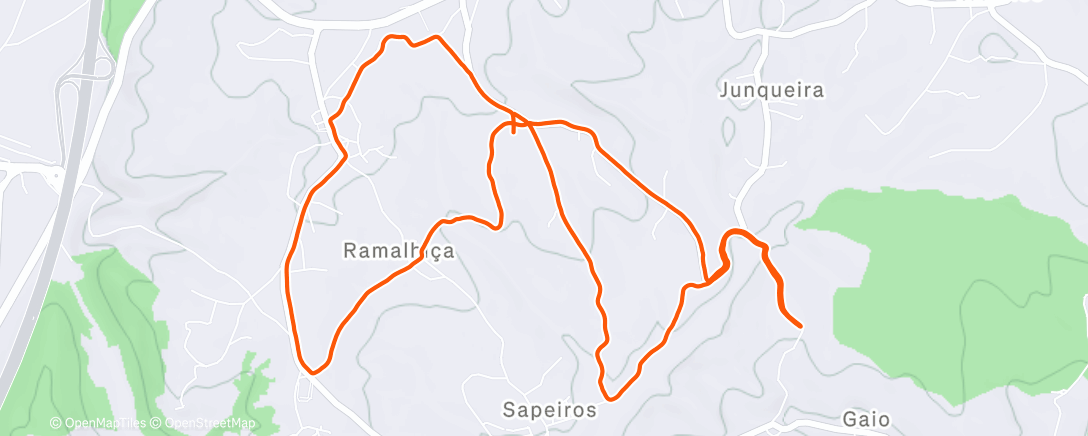 Map of the activity, Morning Run