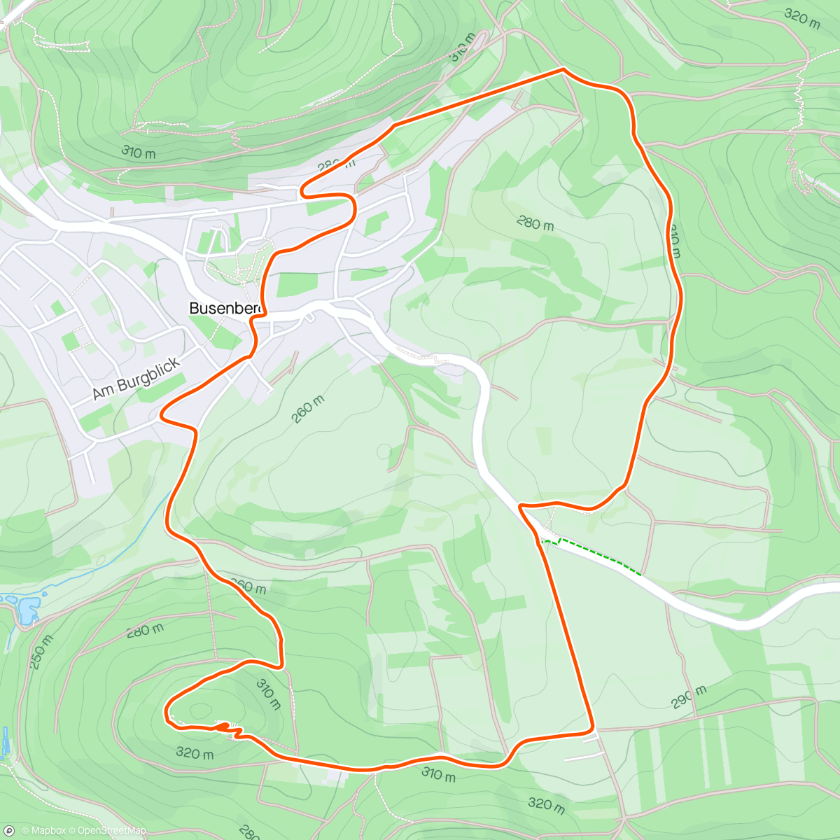 Map of the activity, Drachenfelstour mit Bieni und Linse