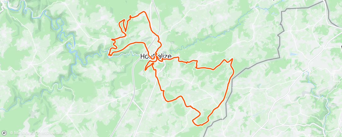 Map of the activity, MTB Houffalize dag 5