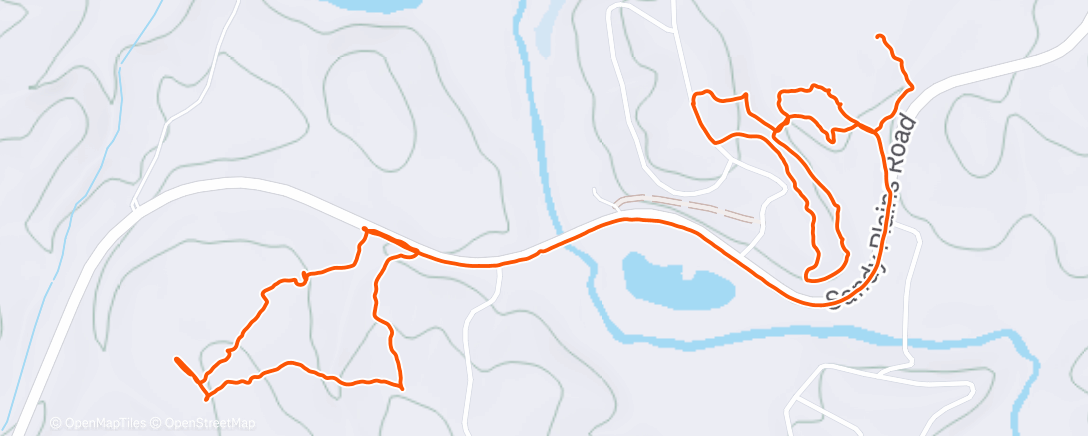 Map of the activity, SAR Training in Mill Spring NC