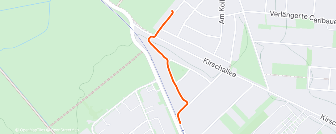 Map of the activity, Nachtspaziergang