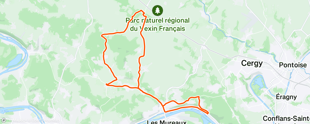 Map of the activity, Morning Ride