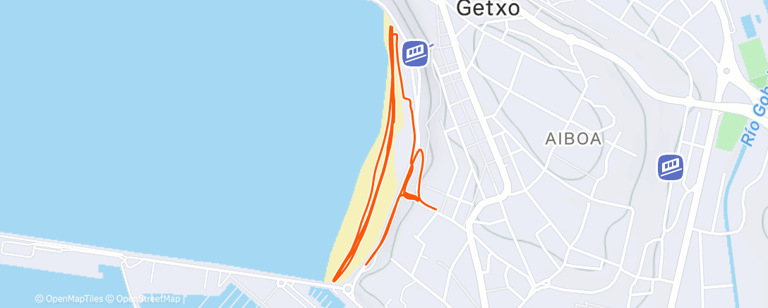 Map of the activity, Afternoon Walk