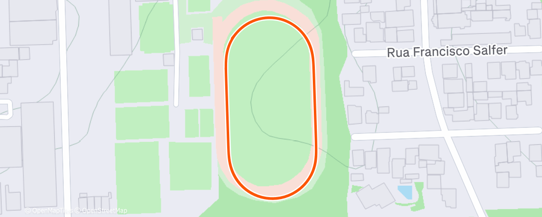 Map of the activity, Treino de Rodagem - Pista ADE