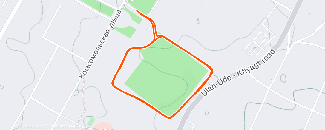 Map of the activity, Вечерний забег