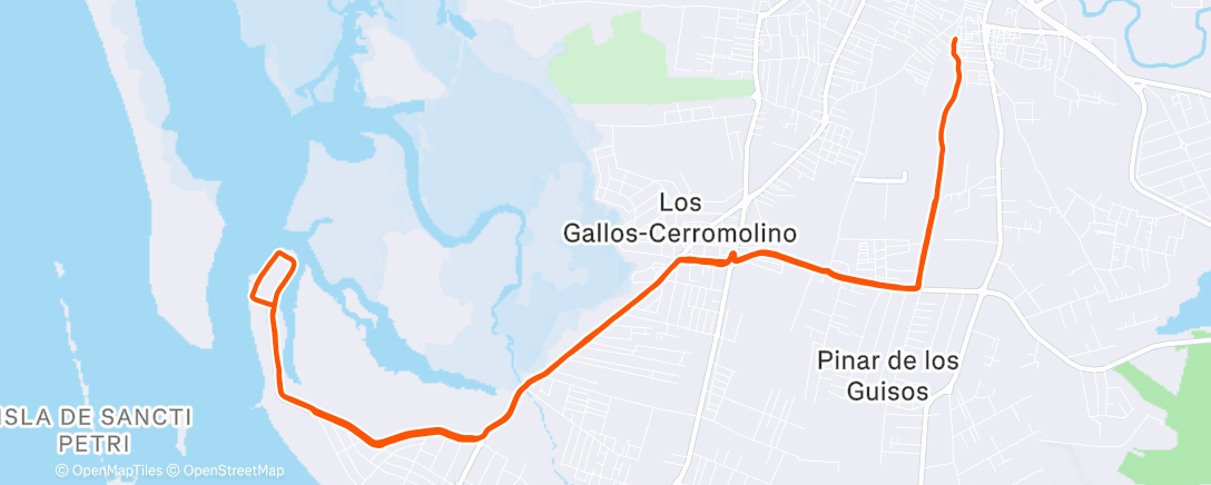 Карта физической активности (Carrera a la hora del almuerzo)