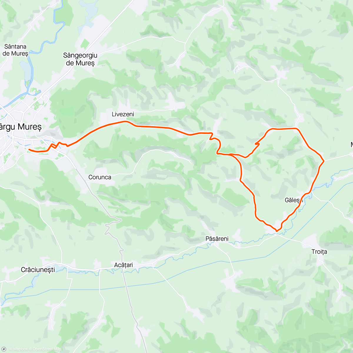 Map of the activity, Afternoon Mountain Bike Ride#Familyride