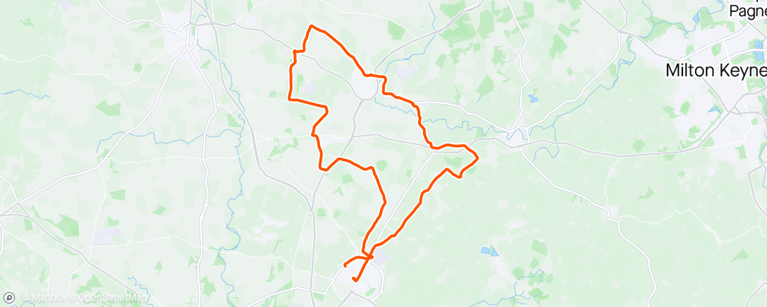 Map of the activity, BMCC C Ride - Westbury