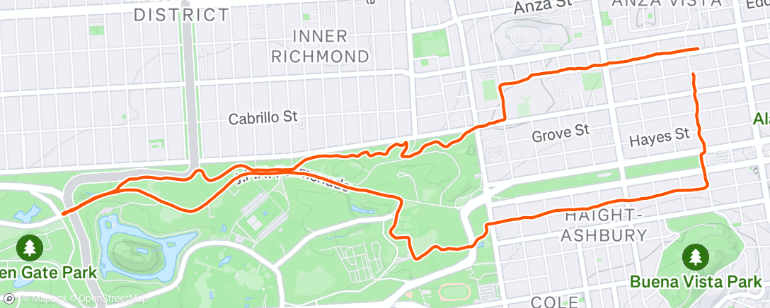 Map of the activity, 🏃 5.6 mi Afternoon Run
