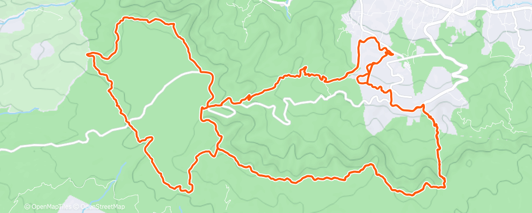 Map of the activity, Morning Trail Run
