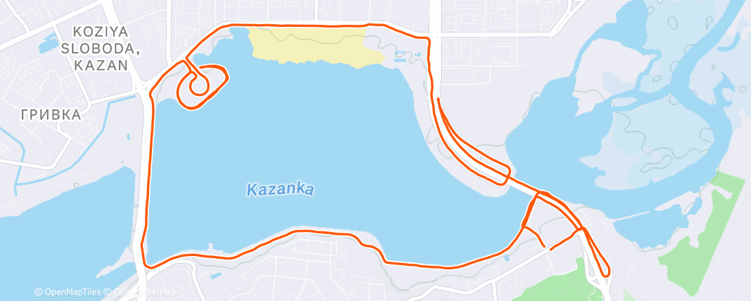 Карта физической активности (Morning Run)