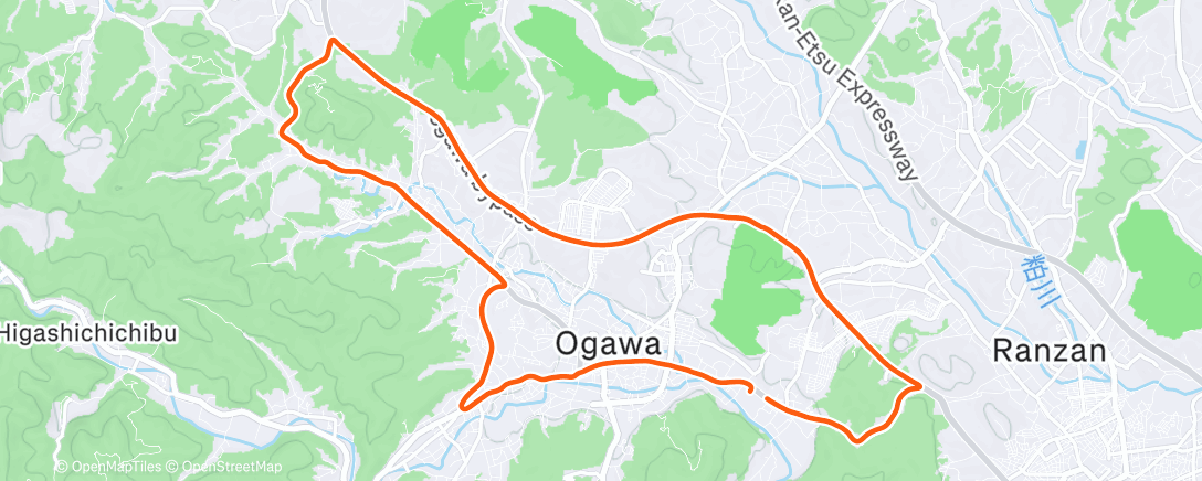 Map of the activity, 小川和紙マラソンはまさかの(相変わらず？）チップ装着忘れ🫨2分前に間に合い事なきを得る🤩