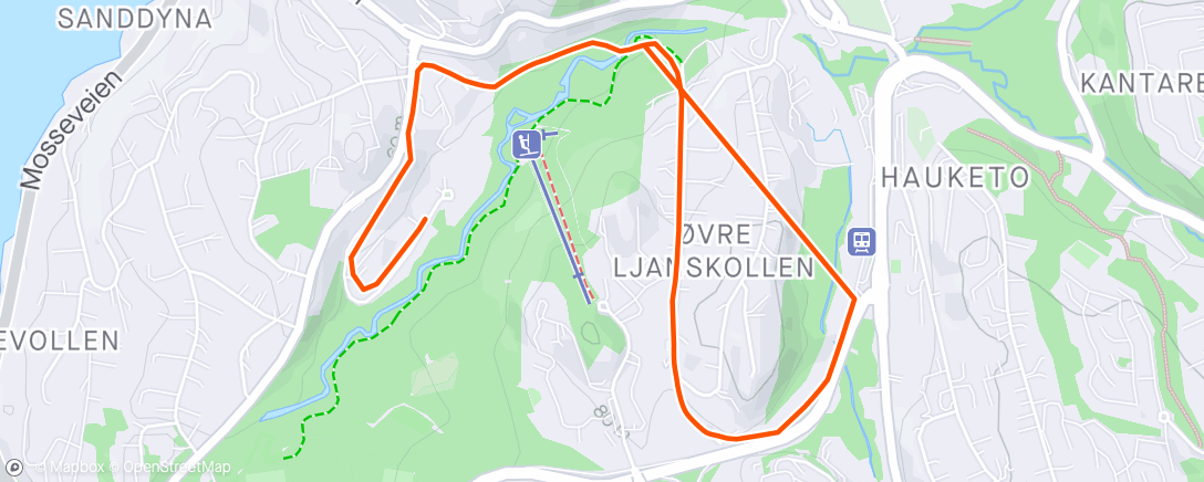 Map of the activity, Gåtur i nærområde