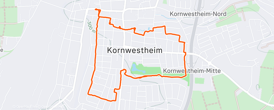 Map of the activity, Spaziergang am Nachmittag