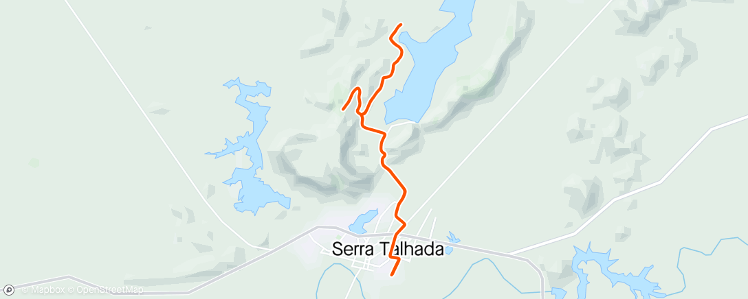 活动地图，Pedalada de mountain bike matinal
