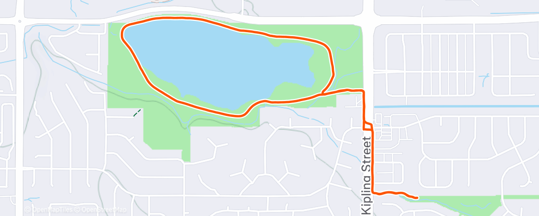 Map of the activity, 4th 5k of December