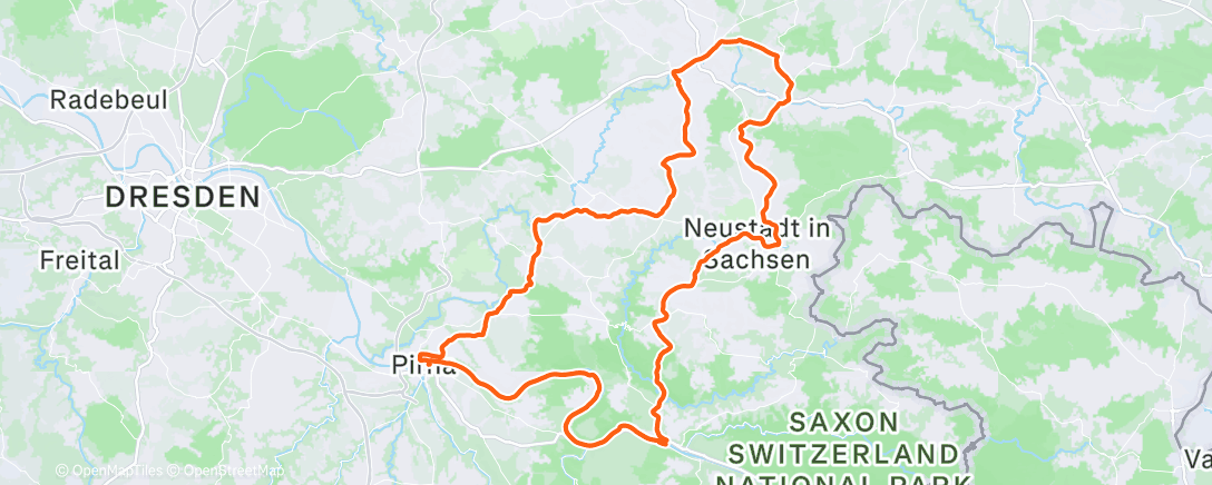 Map of the activity, Aus und vorbei!