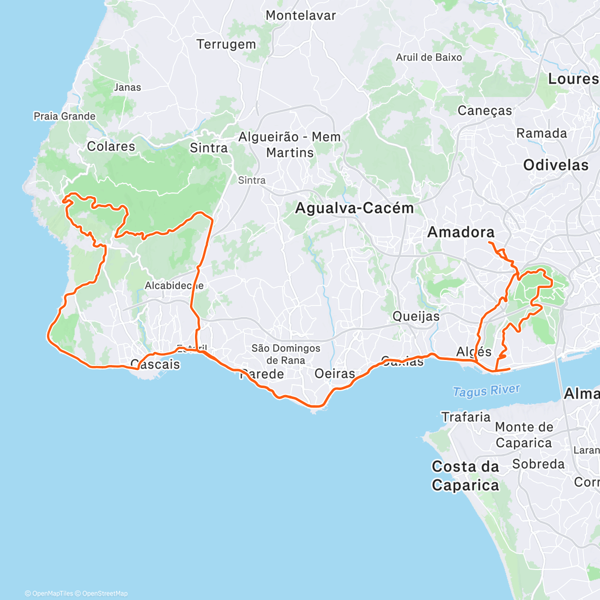 Map of the activity, Xmas Ride 🎄