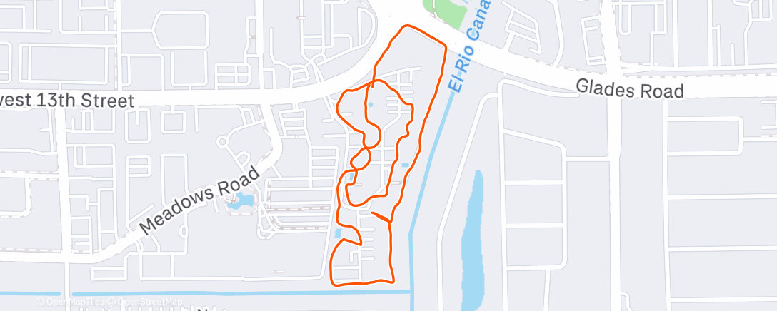 Map of the activity, Bernie’s Sat afternoon walk