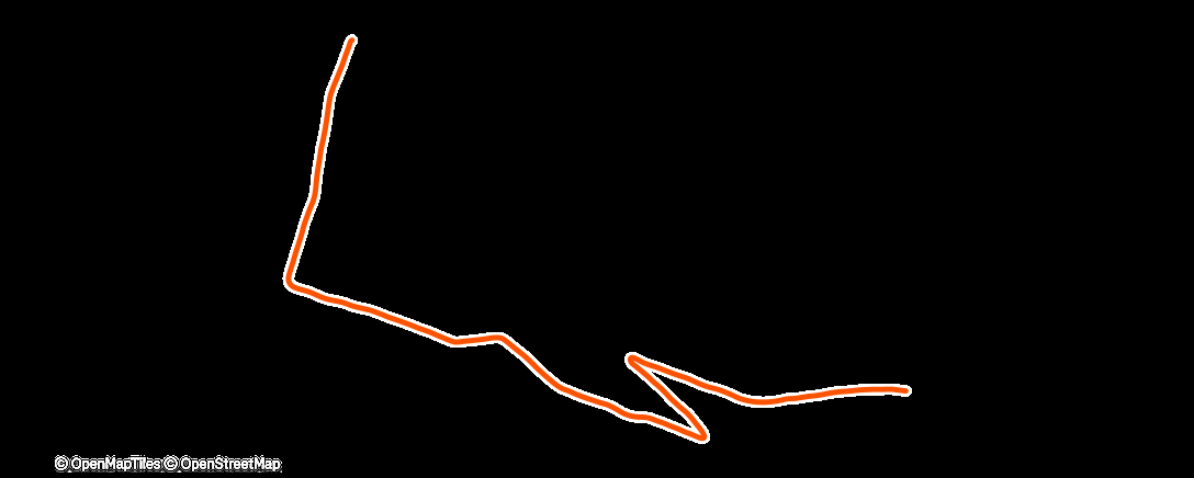 Map of the activity, Mittagslauf