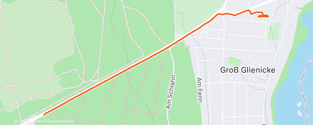 Map of the activity, Spaziergang am Morgen