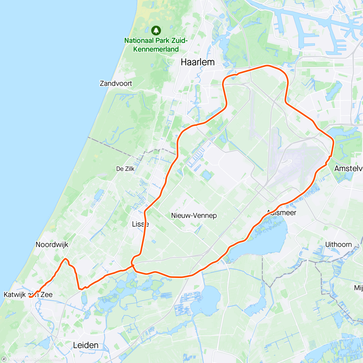 Map of the activity, Rondje Ringvaart