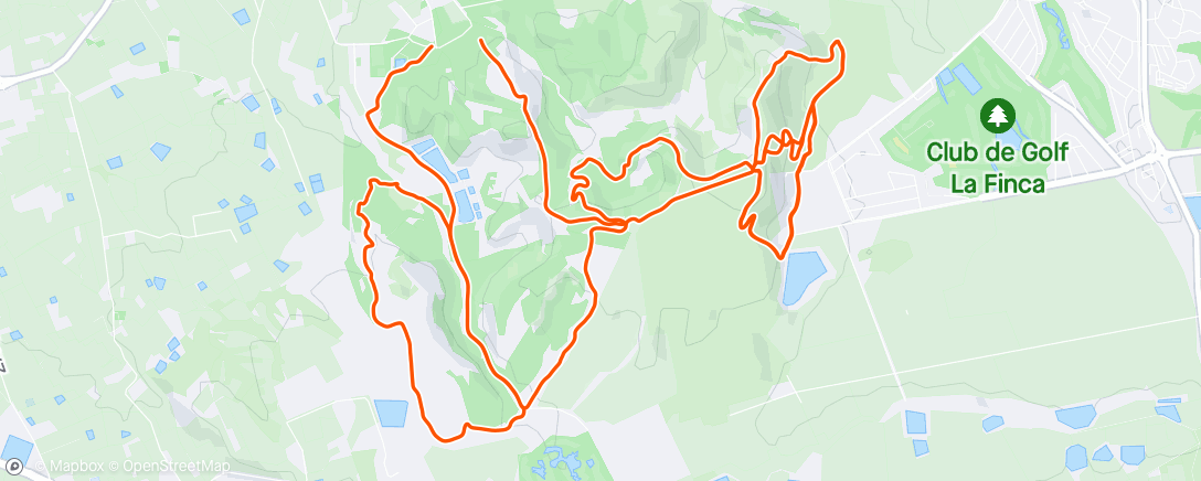 Mapa da atividade, Bicicleta de montaña eléctrica por la tarde