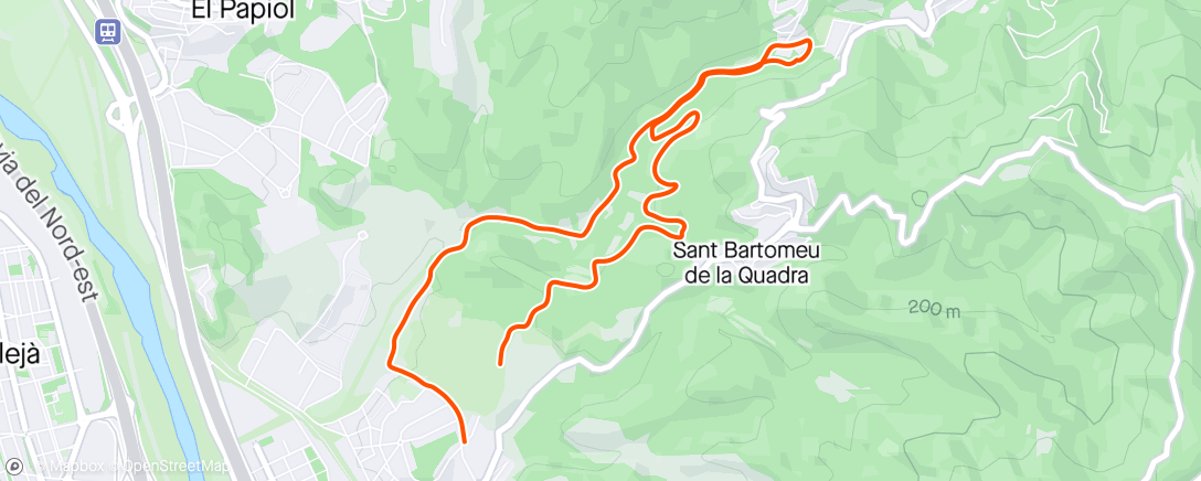 Map of the activity, Tranquila