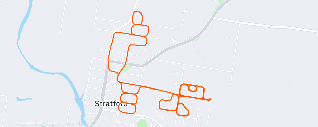 Map of the activity, Morning Run