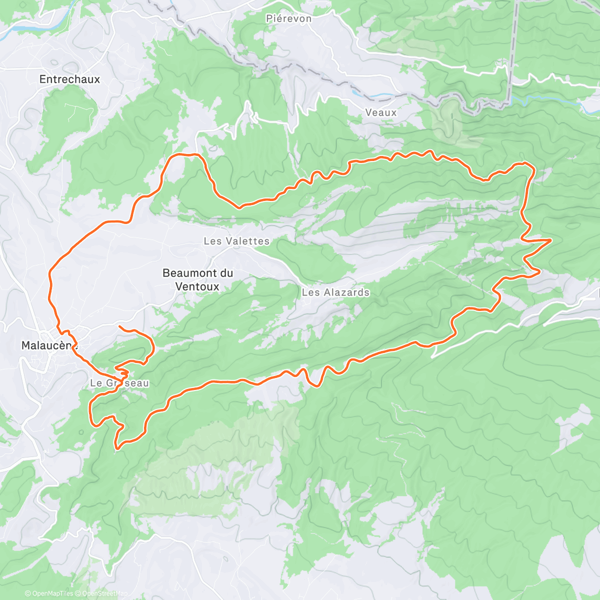 Карта физической активности (Origine Théorème GR Ultra # Col du Comte)