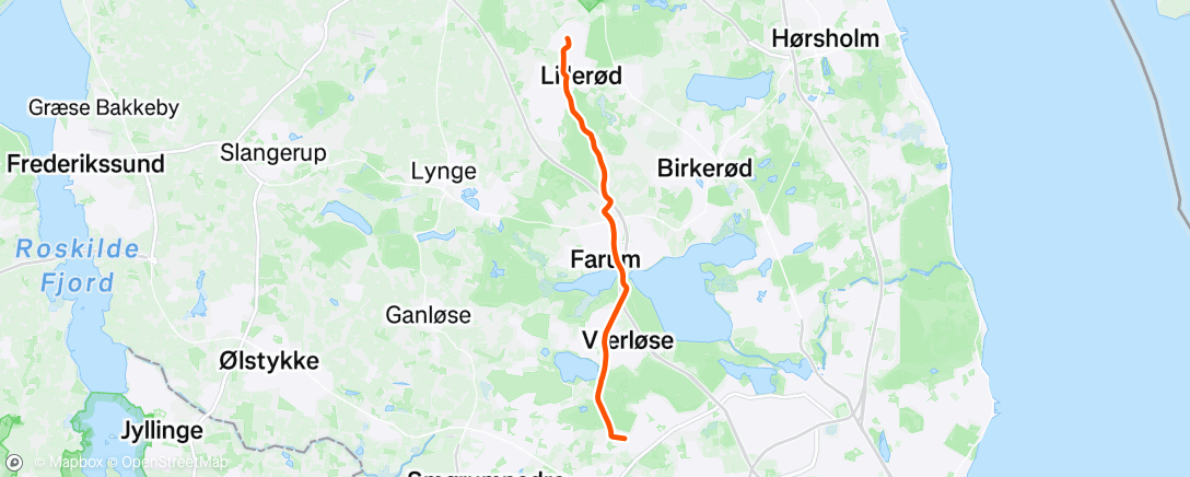 Map of the activity, Afternoon Ride