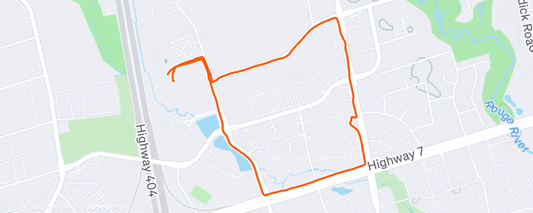 Map of the activity, Lunch Walk