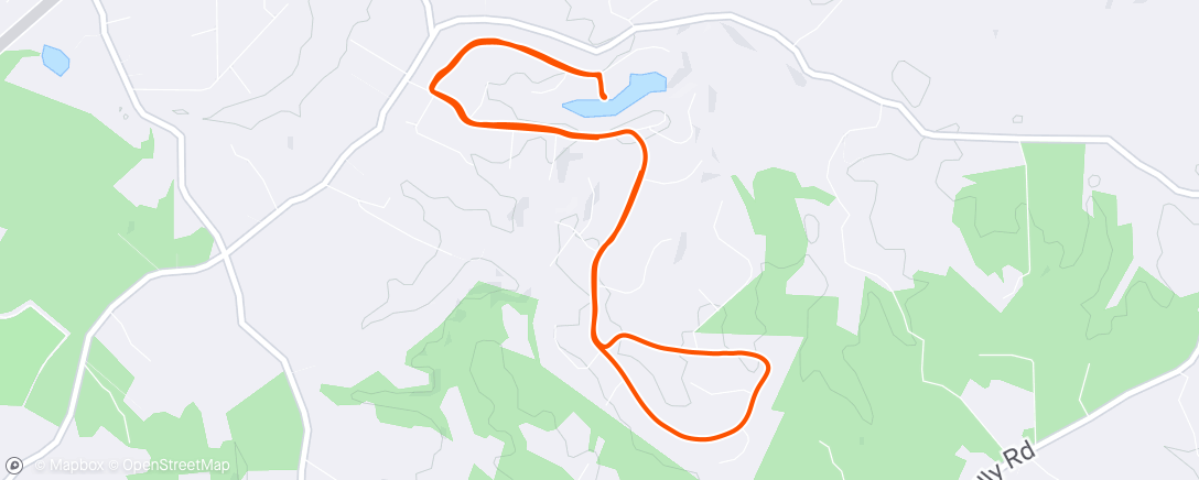 Map of the activity, Evening Ride
