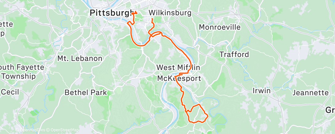 Map of the activity, First false Spring of the Winter