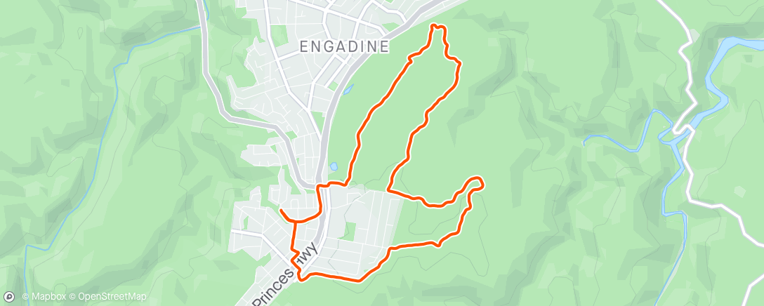 Map of the activity, Dick Run off the Bike