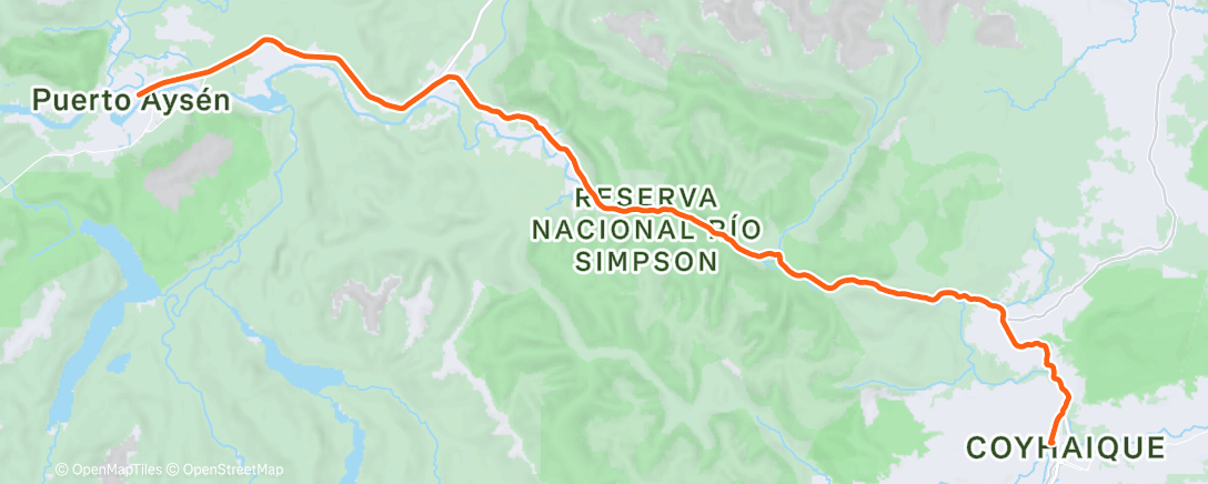 Map of the activity, Afternoon Ride