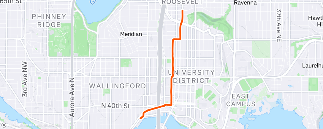 Map of the activity, Afternoon Ride