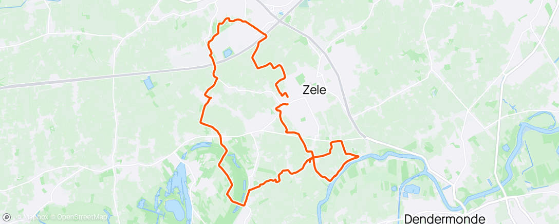 Map of the activity, Wandeling zele