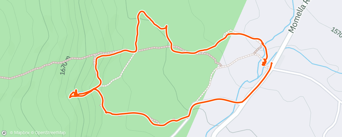 Map of the activity, Lunch Walk