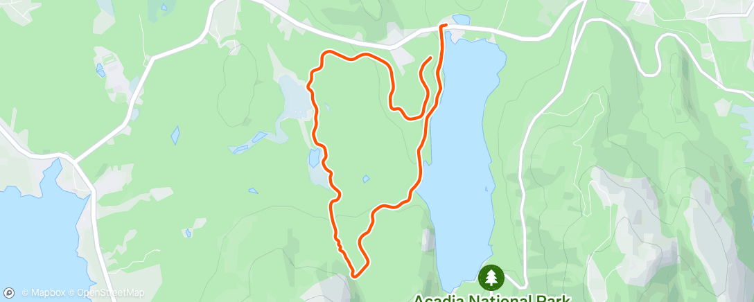 Map of the activity, Aunt Betty loop w/crew