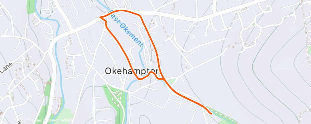 Map of the activity, Morning Walk