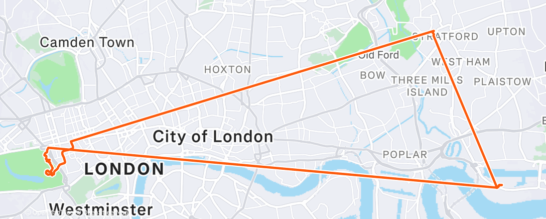 Карта физической активности (Afternoon Walk)